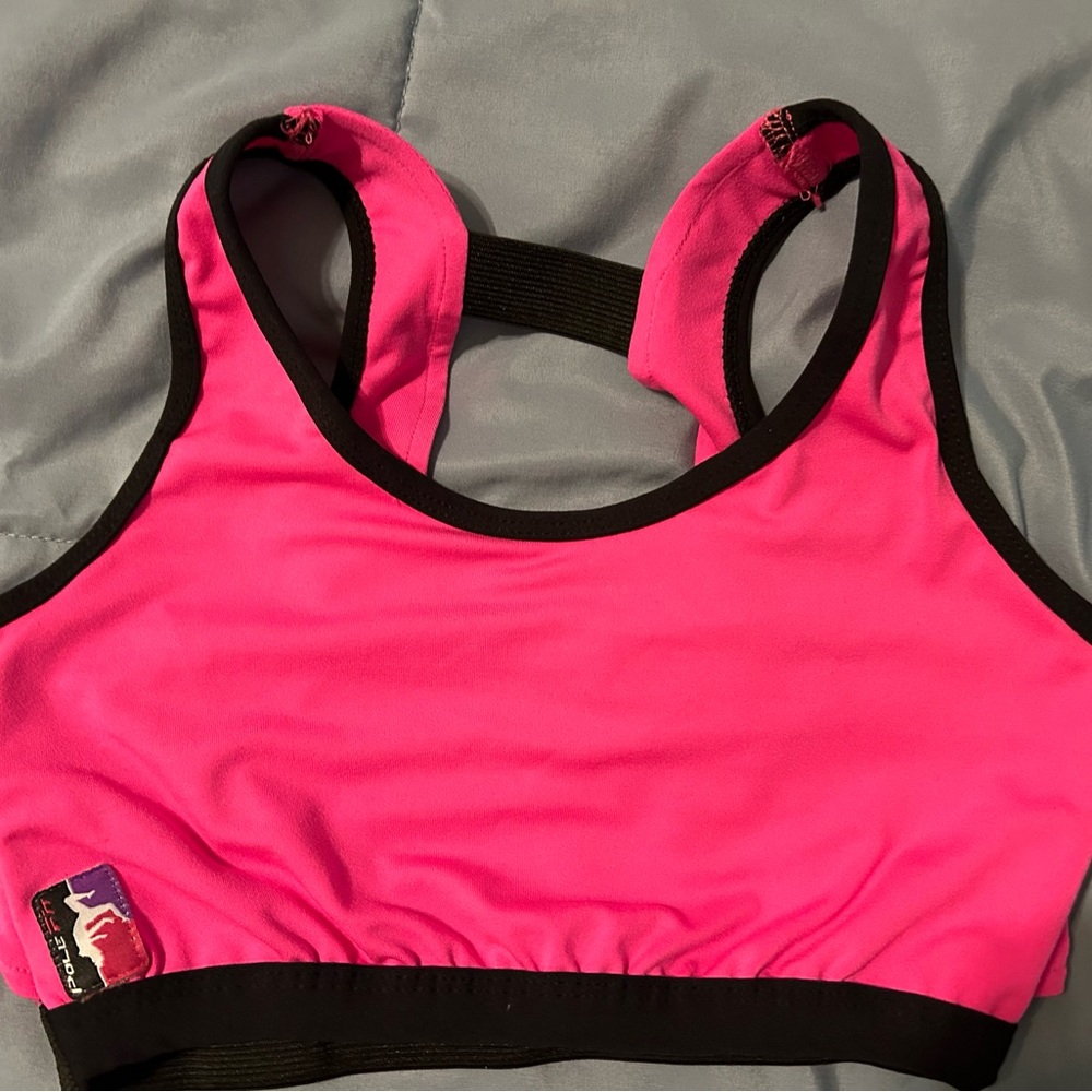 Bad Kitty pole top/bra fitness wear, size Small/Medium, great condition